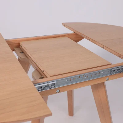 Стол ТАМУС, круглый раздвижной 870 (1160), Светлый бук без тонировки/Светлый бук_11