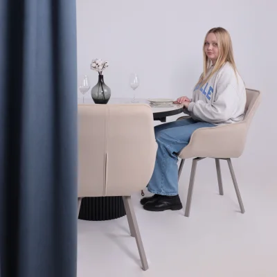 Стул ROMEO 360, b03 CREAM LUX\капучино_2