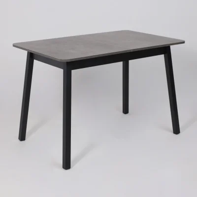 Стол TIRK RADIAL-110, раздвижной 110(142)х70, Дымчатая керамика/Чёрный_7