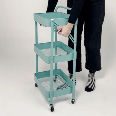 Этажерка NIKA, голубая (бирюзовый)_15