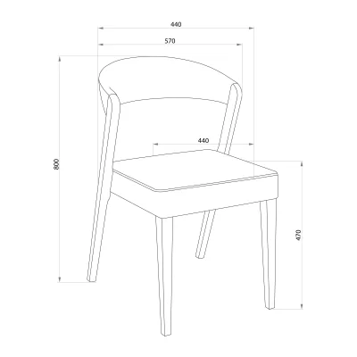 Стул Талер, латте Bogemia latte/венге_15