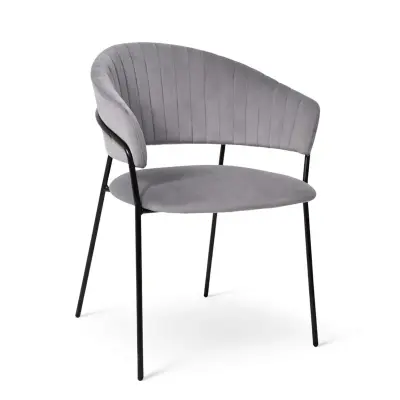 Стул AV 433, темно-серый бархат H-15/черный фотография