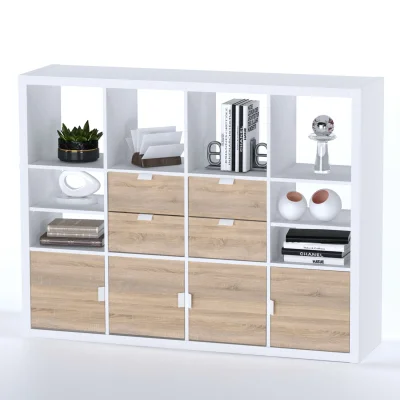 Стеллаж ФОРА 12 112х146х38см, белый_7