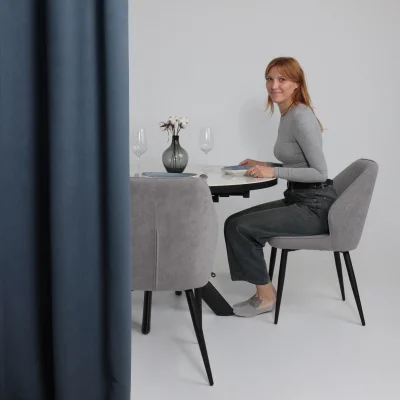 Стул MICHAEL, b22 GREY LUX\черный_2