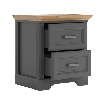 Спальня "JASMIN", графит+дуб артизан. Комплект №1_6