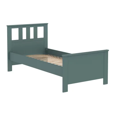 Кровать одинарная САГА 90*200, темно-бирюзовая (2.08.04.050.6 RU) фотография