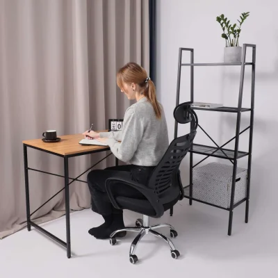 Кресло рабочее CONSUL NEW, ткань/сетка, черный (с подголовником)_10