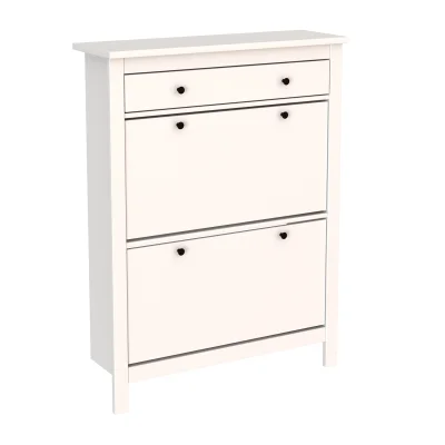 Тумба для обуви САГА 92х122, белая (2.08.10.190.1 RU) фотография