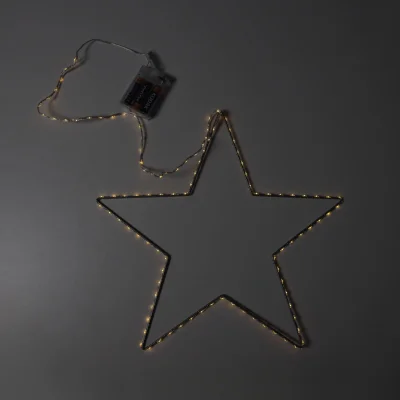 Светодиодный декор AKS тип 4 ( Звезда 40см 104LED, 3АА )_9