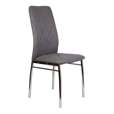 Стул ADELE, серая ткань Seattle 005/хром_1