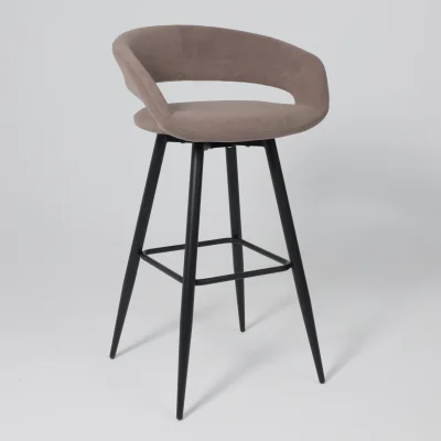 Стул барный BARNY-R 900, b05 LATTE LUX\черный_3