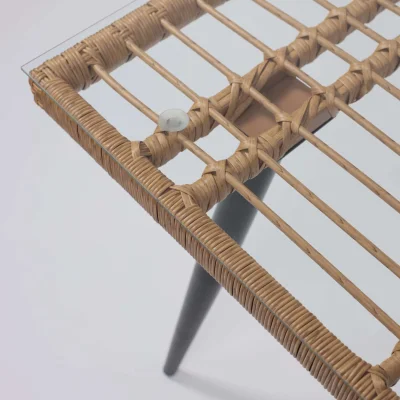 Стол садовый BERGAMO,1400*800*750, сталь-черная/ стекло 5мм_11