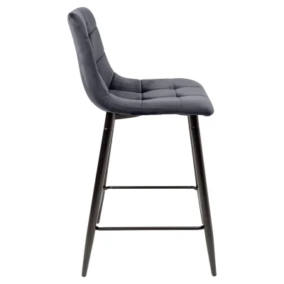 Стул барный MIA, темно-серый велюр HLR21/черный_3