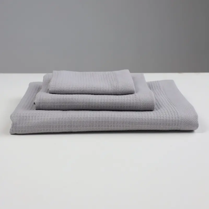 Полотенце вафельное GREY, 30*50см, серый 16-3915_preview_4