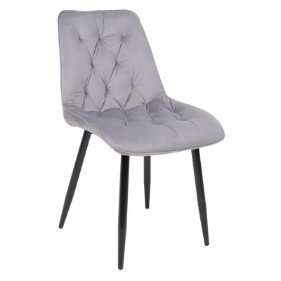 Стул ASTRA, 2, светло-серый велюр HLR-20/черный фотография