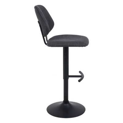 Стул барный JESSY, темно-серая ткань/черный_3