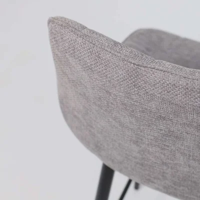 Стул BARON, барный, серый микровелюр CD2302-26/черный_15