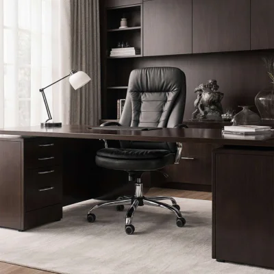 Кресло рабочее, поворотное RICHARD, черный_12