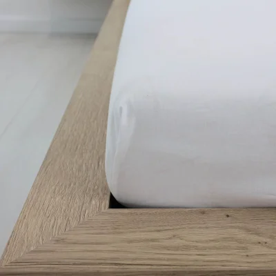 Простыня на резинке 90*200*20 см Белый 40 (поплин) фотография