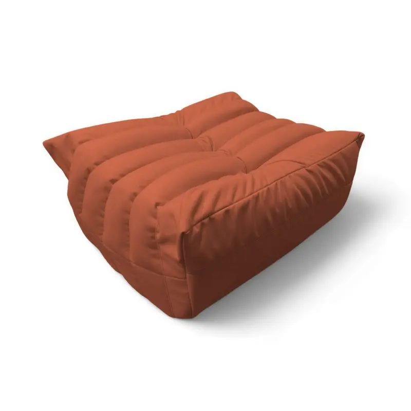 Бескаркасное кресло-пуф Француз BeanBag 90*35 / микровелюр, Морковь фотография