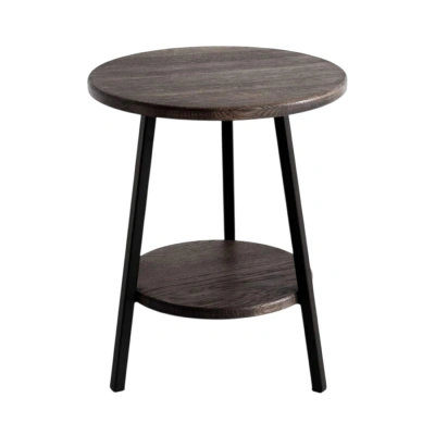 Стол журнальный CFT-42 DD, дуб мореный/черный фотография