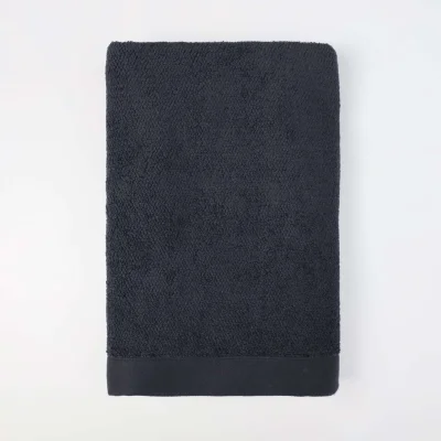 Набор полотенец махровых TANUKI, 2 шт (50*90см+70*140см), черный, 19-0303_4