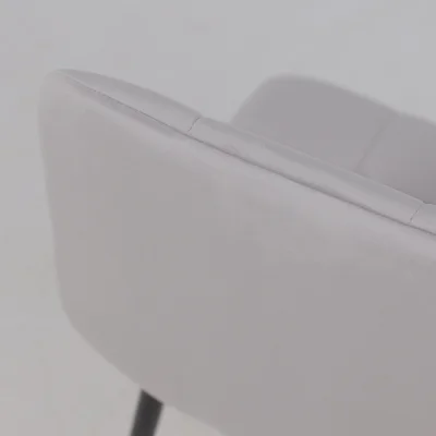 Стул AV 406-N, светло-серый бархат H-09/черный_20