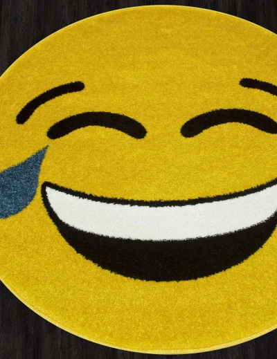 Ковер SMILE NC12 - YELLOW - Круг 1 на 1_2
