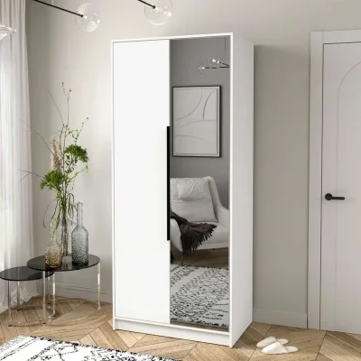 Шкаф КОНЦЕПТ КТ-Ш2(з), к.Белый/ф.Белый  (В2128хШ918хГ547мм)_2