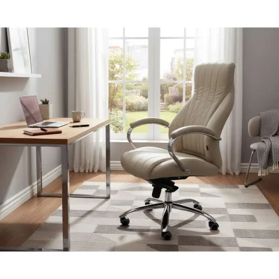 Кресло поворотное MASTIF, мультиблок, натуральная кожа, бежевый_4