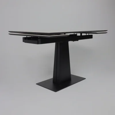 Стол AV 2119, МДФ+керамика, раздвижной 1200 (1800)*800 натуральный, глянцевый GOLD JADE/черный_9