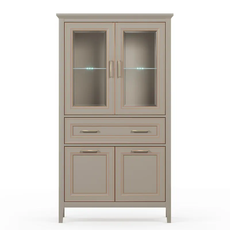 Н.м. "CLASSIC" шкаф REG2W2D1S/170 с подсветкой, к.Глиняный серый/ф.Глиняный серый_preview_3