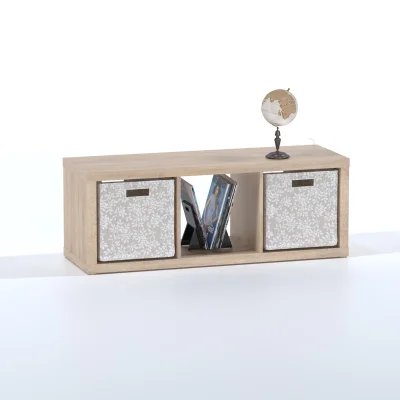 Стеллаж ФОРА 3  112х41х38см, дуб беленый_5