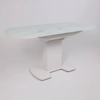 Стол КОРСИКА, фотопечать 1200(1515)*800, Мрамор белый 2/Белый матовый_10