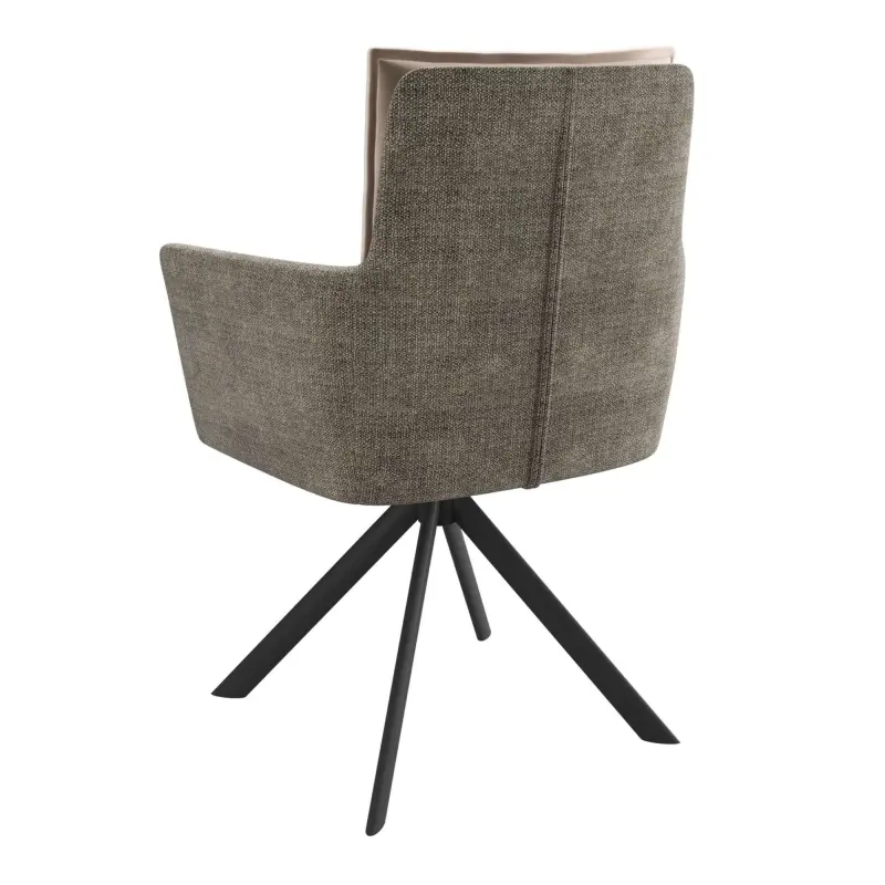 Стул POSH-R 360, g05 GREY BEIGE шенилл lux - d07 PEARL GREY LUX\черный_preview_2