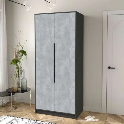 Шкаф КОНЦЕПТ КТ-Ш2, к.Белый/ф.Бетон  (В2128хШ918хГ547мм)_2