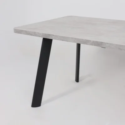 Стол LEON LUX RADIAL-180, раздвижной 180(240)х95, Серый сланец/Чёрный_11