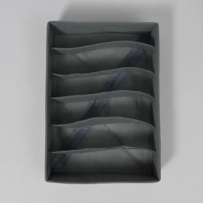 Контейнер для хранения MACKENZIE-1, 6 ячеек, серый, 34*24*9см_6