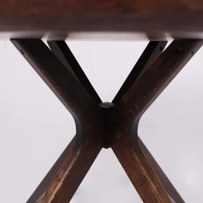 Стол ОКСФОРД, d1100*760, дуб натуральный/покрытие рич_15