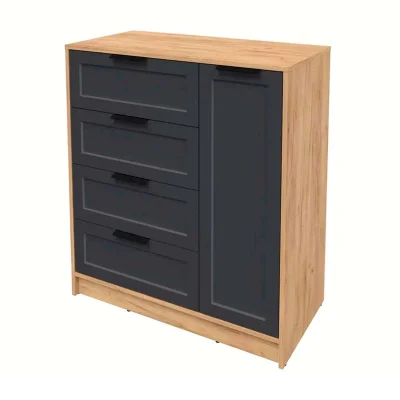 Тумба КОНЦЕПТ Тренд КТ-Т90, к.Дуб золотой/ф.Пепел  (В1020хШ900хГ451мм)_2