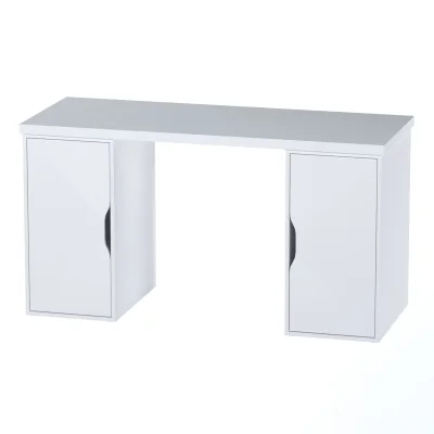 ИНГАР 2/ДВ/ДВ стол письменный 140x75x55, белый фотография