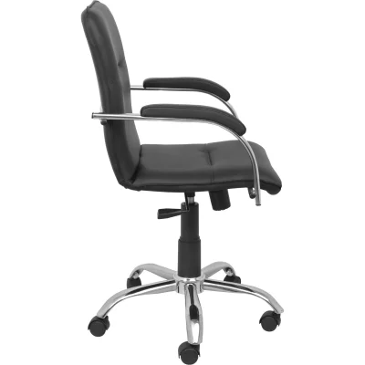 Кресло SAMBA AKS-2 Pegasso черный, мягкие подлокотники_3