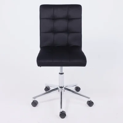 Кресло Роза квадрат, Velutto 34 черный/хром_10