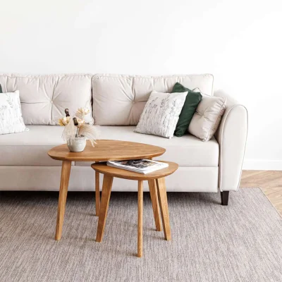 Стол журнальный DROOP-45, дуб натуральный/натуральный_2