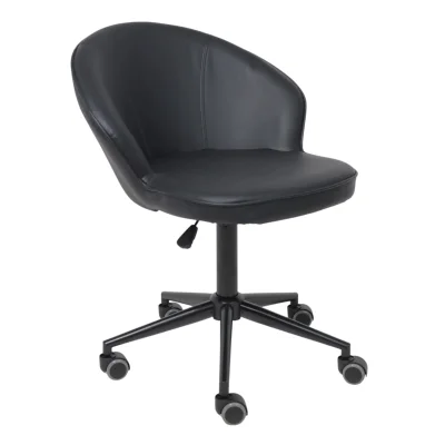 Кресло FOXY, экокожа, черный/черный фотография