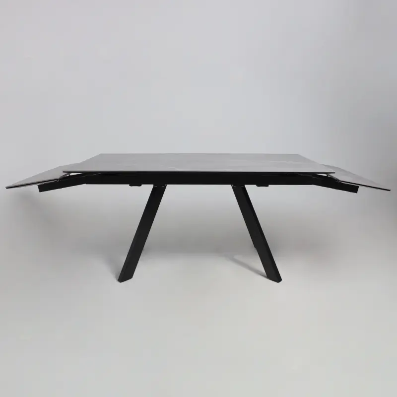Стол МОНАКО NEW,керамика 0 кат. 1600(2240)*900, Камень серый Greys Grey/Черный матовый_preview_18