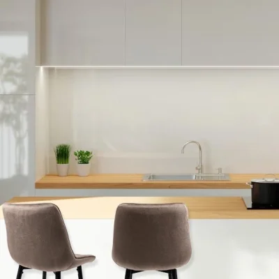 Стул LINX, полубарный, бежевый велюр G062-13/черный_4