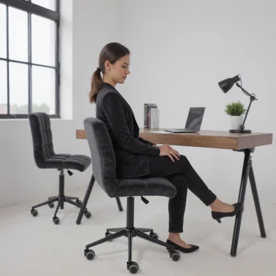 Кресло барное SONATA, черный шенилл Ote Canna 460/черный_6