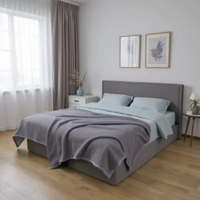 Покрывало DEMURE, 160*210см, серый, 19-3803_4