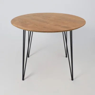 Стол ДЕМАВЕНД, d100*74, дуб натуральный/черный (ПР-4 DSW (Т27) (02) Кс-12)_12